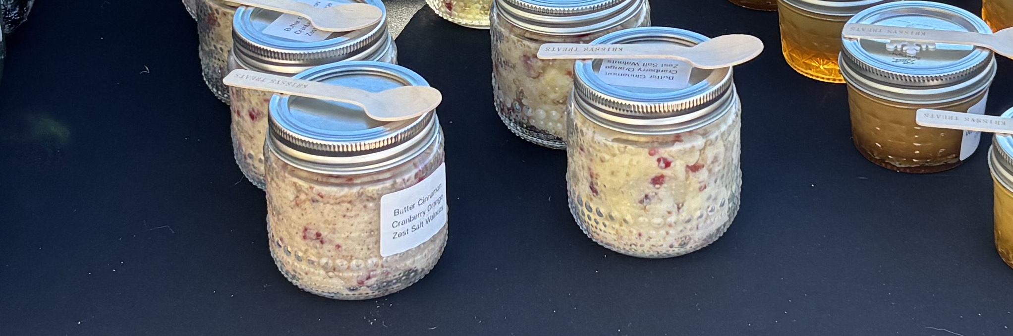 Assorted homemade flavored butters