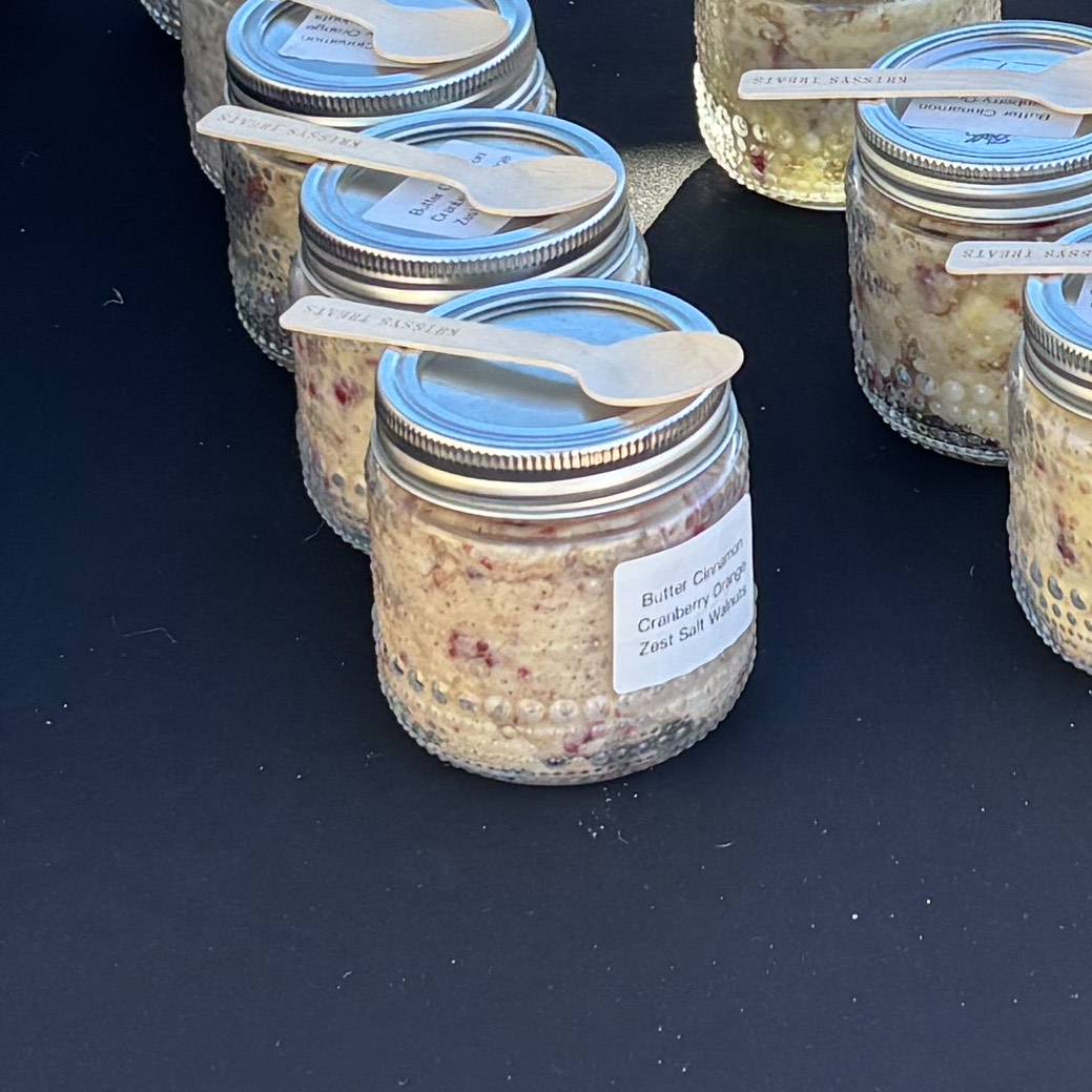 Homemade flavored butters in assorted varieties